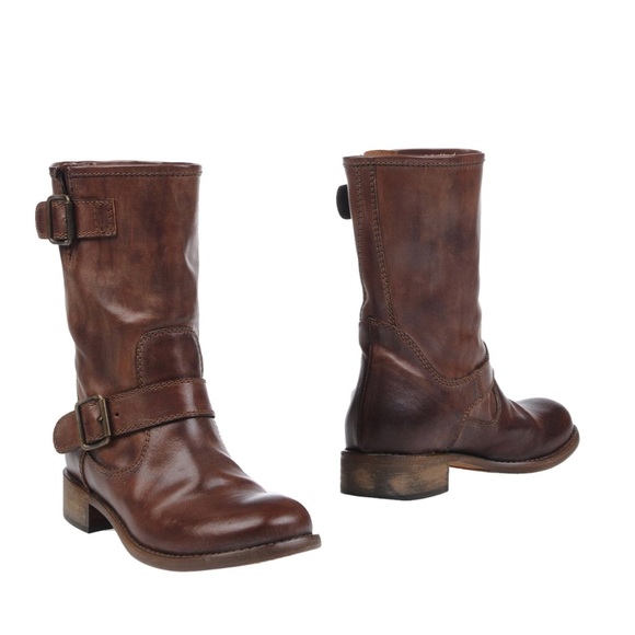 Vintage Burgundy Rich Leather Vero Cuoio Boots - Picture 2 of 5